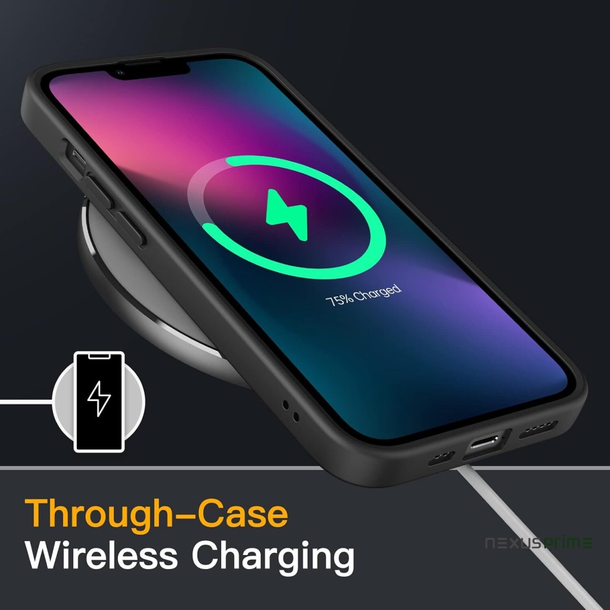 JETech Cover Opaca per iPhone 13 6,1 Pollici, Protezione Anticaduta Antiurto di Grado Militare, Custodia Posteriore Glassata Traslucida, Anti-Impronte (Nero) : Amazon.it: Elettronica - Asset