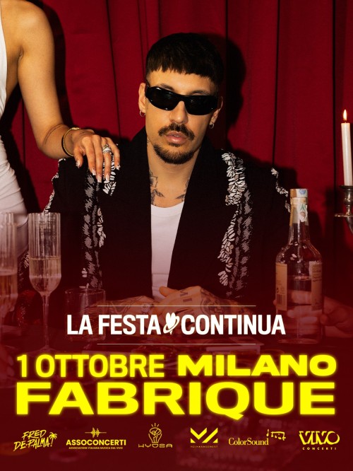 Fred De Palma porta “La Festa Continua” al Fab...